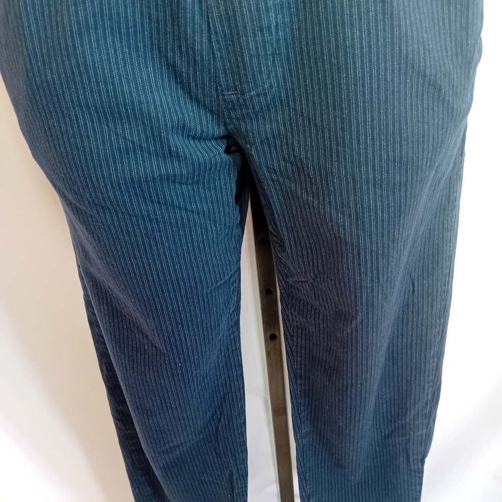 Abercrombie & Fitch Mens Sneaker Pant Stretch Jogger Pinstripe Navy Relaxation s - Picture 7 of 16